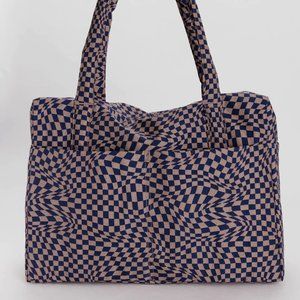 Cloud Carry-on in Indigo Trippy Checker